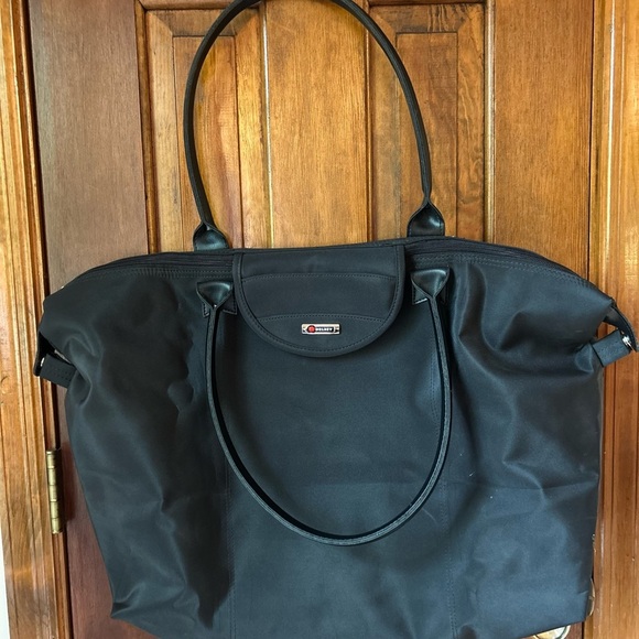 Vintage Oversized weekend Black Tote - Picture 3 of 8